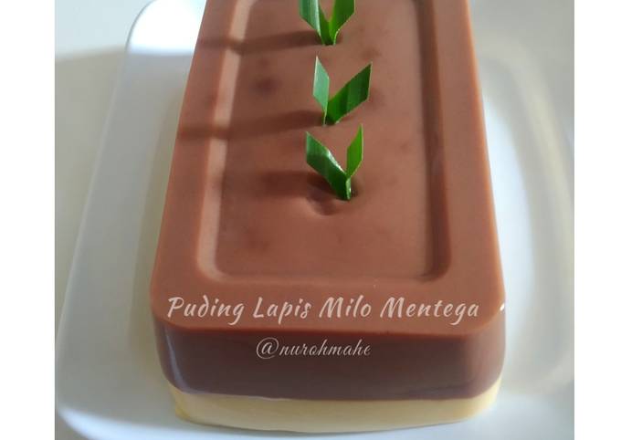 Resep Puding Lapis Milo Mentega Oleh Eva Nurohmah Cookpad