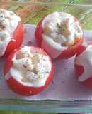 Tomates rellenos con mayonesa casera