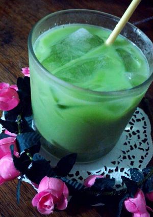 Foto resep Susu kacang green tea