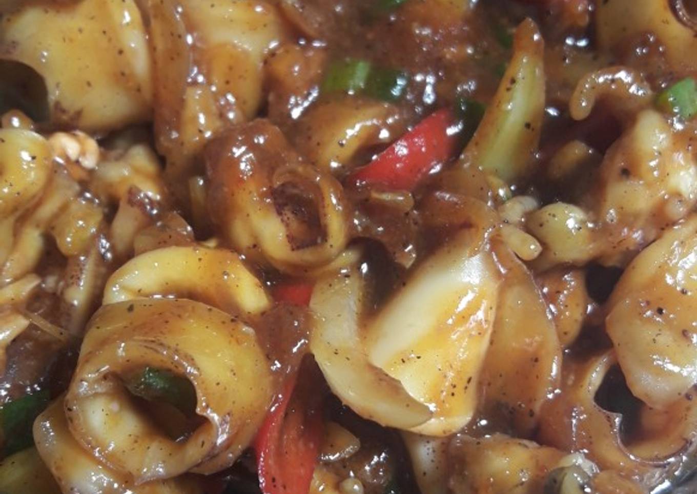 Cumi dengan lada hitam