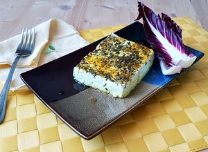 Foto di Feta speziata al forno