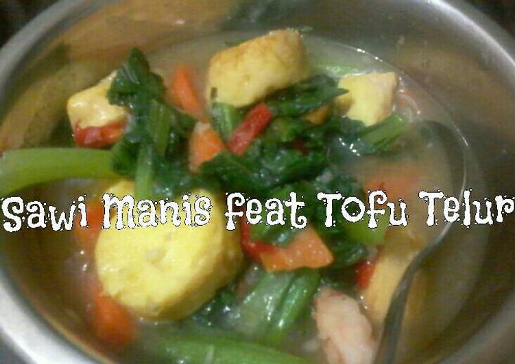 Resep Sawi Manis ft Tofu telur yang Lezat Sekali