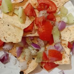 Papad chaat A picture of Papad chaat.