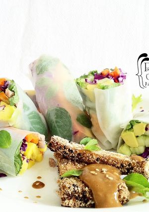 Una foto de Rollos primavera - Gỏi cuốn con salsa de maní [Vietnam]
