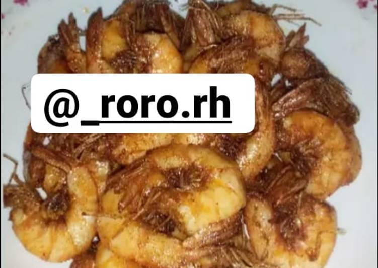 Resep 07. udang goreng (super simple) yang Menggugah Selera