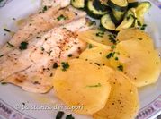 Una foto di filetto branzino