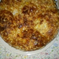A picture of Yellow coconut Bread.