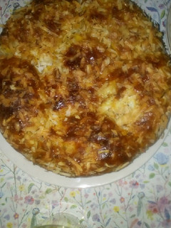 A picture of Yellow coconut Bread.