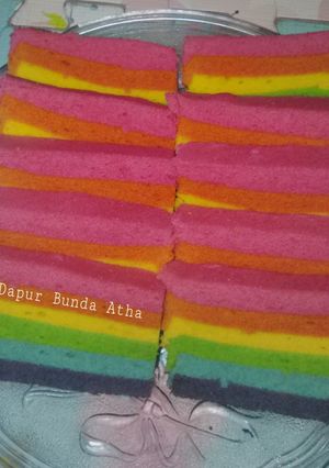 Foto resep Rainbow Cake Kukus