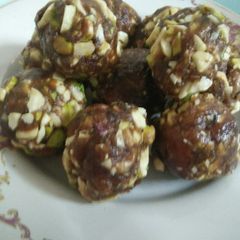 Dates and dry fruits ladoo A picture of Dates and dry fruits ladoo.