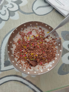 Una foto de Batido helado de plátano y chocolate