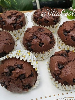 Foto resep Muffin Coklat | Chocolate Chip Muffin Recipe