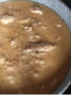 Una foto de Tiras de secreto en salsa de mostaza