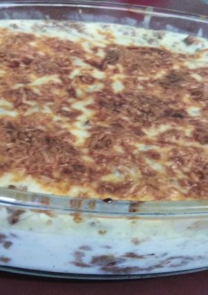 صورة لوصفة لازانيا بالبشاميل 😋
