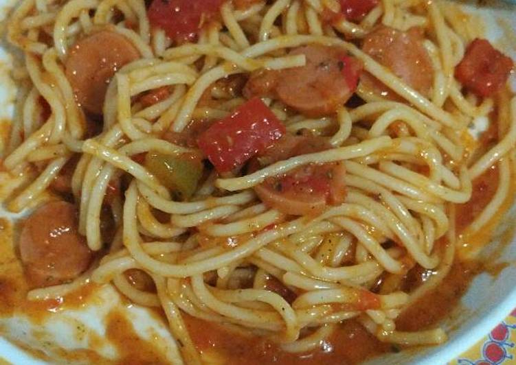 Resep Spaghetti Saus Lada Hitam, Lezat Sekali