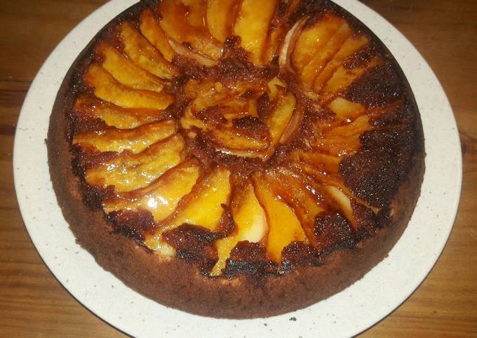Torta invertida de manzanas Receta de Flor Carcur- Cookpad