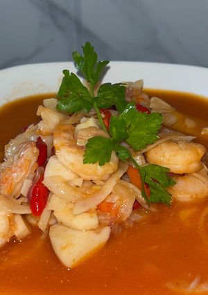Foto resep Udang asam manis
