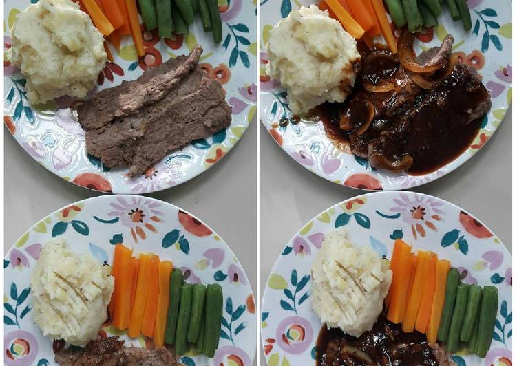 Resep Blackpepper steak (steak lada hitam) yang Lezat Sekali