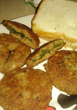A picture of Chatpaty Shami kabab.
