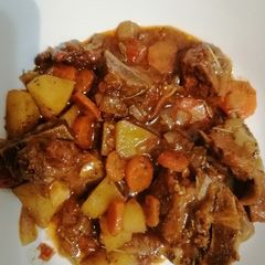 A picture of Lamb stew.
