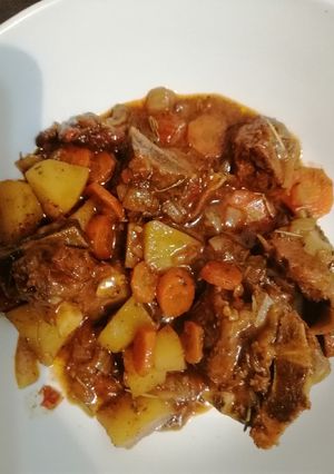 A picture of Lamb stew.