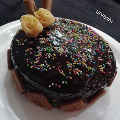 A picture of Chocolate samolina cake.