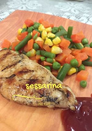 Foto resep Diet steak ayam lada hitam