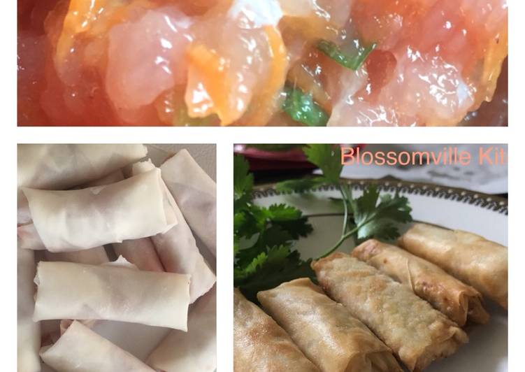 Resep Lumpia pangsit ayam mini, Bisa Manjain Lidah