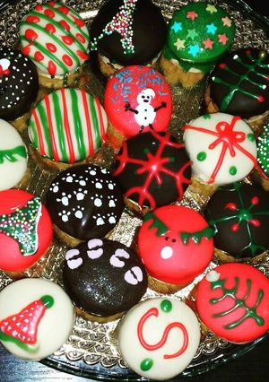 Una foto de Alfajores de navidad