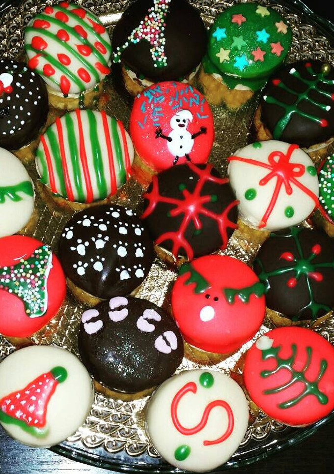 Una foto de Alfajores de navidad