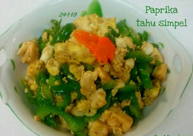 Resep Tumis paprika tahu simpel, Bikin Ngiler
