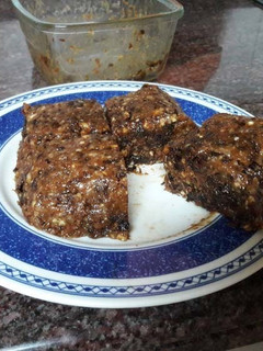 Una foto de Brownies veganos