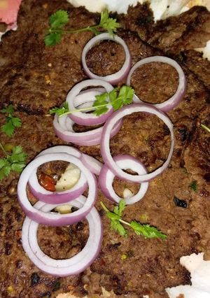 A picture of Chapli kabab.