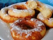 Una foto de como hacer donas con royal al horno