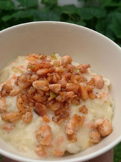 Foto resep Zuppa soup with grilled salmon mpasi 1+