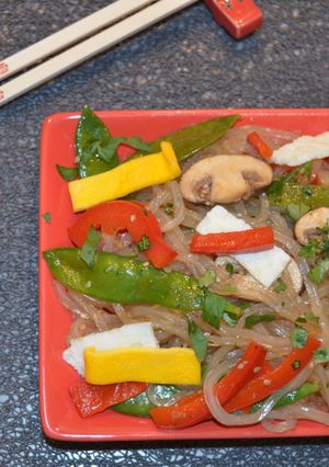 Une photo de Japchae 잡채