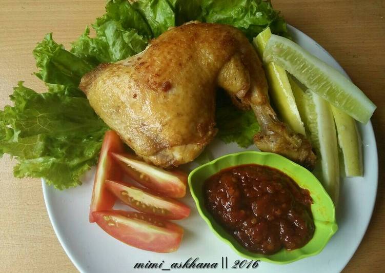 Cara Gampang Memasak Ayam Goreng Bandung, Maknyuss