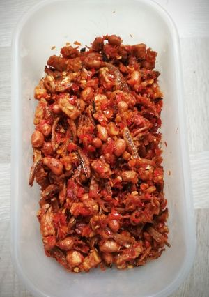 Foto resep Sambal Teri Kacang Pedas Kering