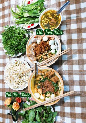 Hình của món 🍜Hủ Tiếu được làm từ Gạo lứt đỏ. Dễ ăn cho ngày hè oi ả 🌼🎸.