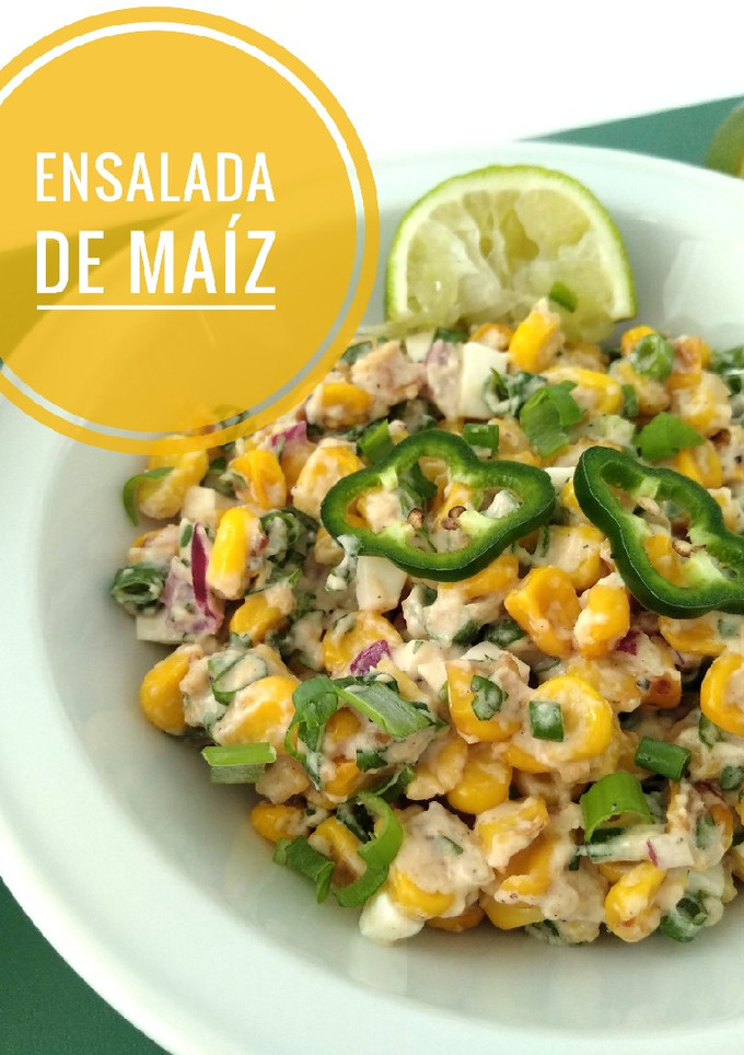 Una foto de Ensalada de maíz