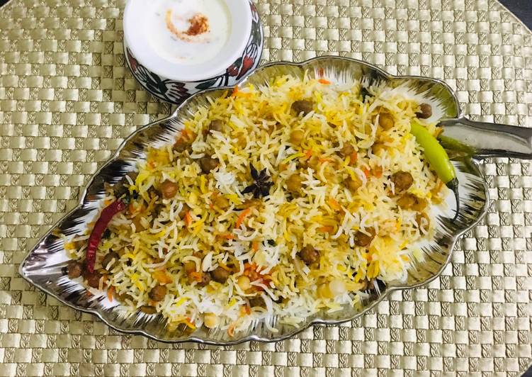 Leftovers chikkar chanay biryani