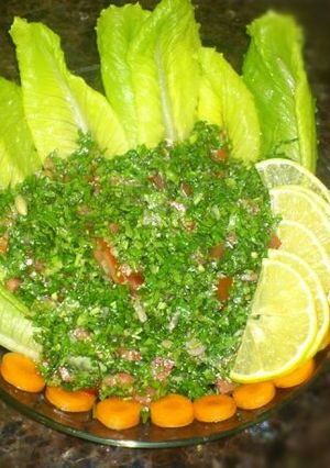 صورة لوصفة طريقة تحضير التبولة