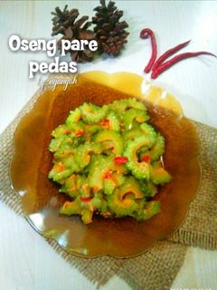 Foto resep Oseng pare pedas