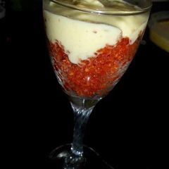 A picture of Gajar ka halwa with Rabri.