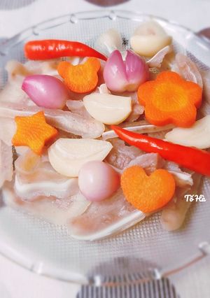 Hình của món DƯA đầu heo chua ngọt.