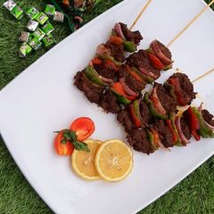 A picture of Beef skewers.