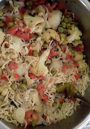 A picture of Seasonal Veggies pulao.