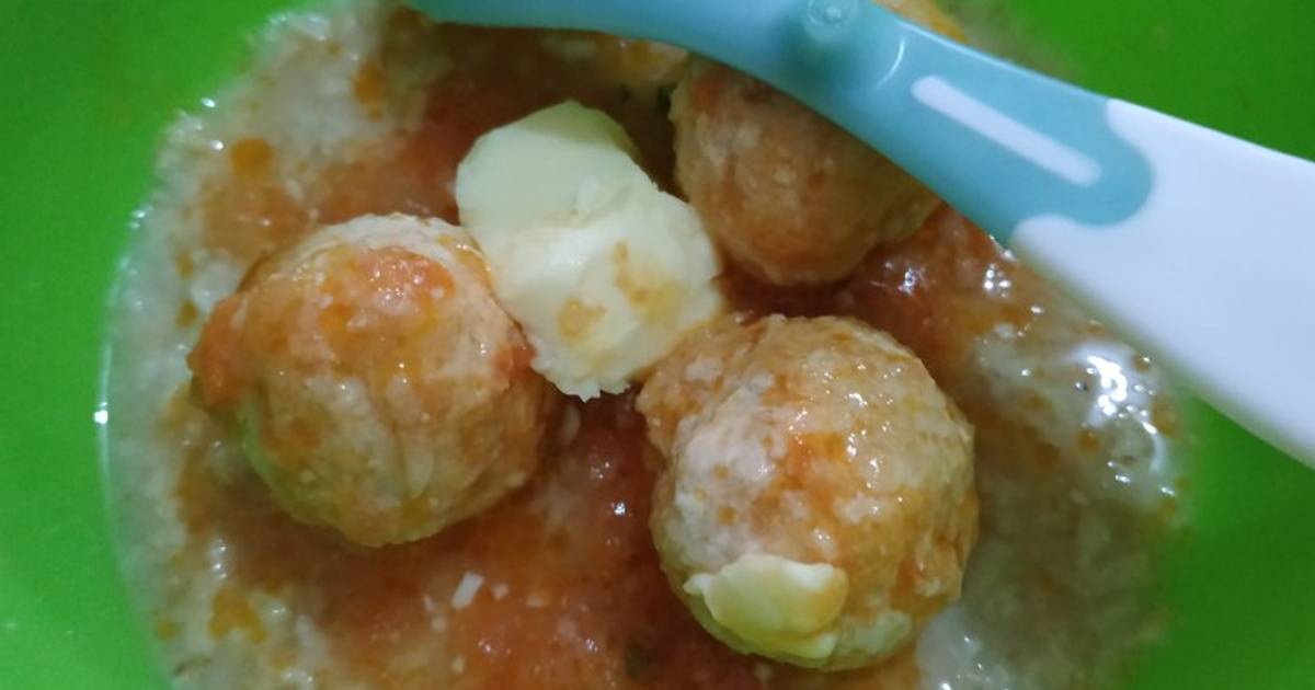 Resep Mpasi 9m Bakso Ayam Saus Tomat Oleh Bunda Zuzu Cookpad