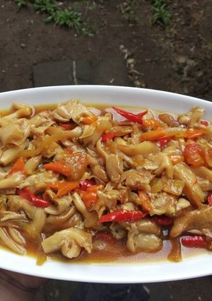Foto resep Tumis Jamur Tiram Pedas