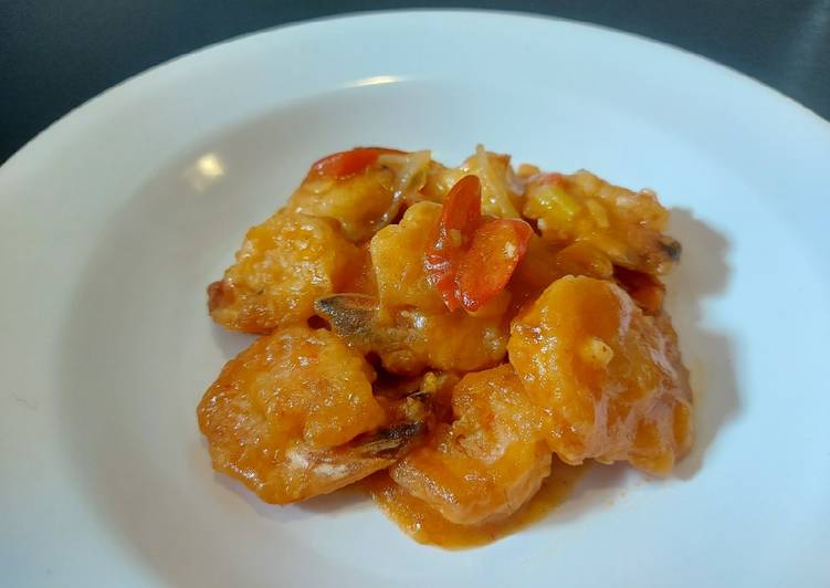Udang saos padang🍤
